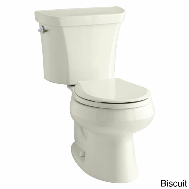 Outlet ๐ Kohler K-3987 Wellworth Two-Piece Round-Front Dual-Flush Toilet With Class Five Flush Technology And Left-Hand Lever, Less Seat Biscuit โ๏ธ - Image 2