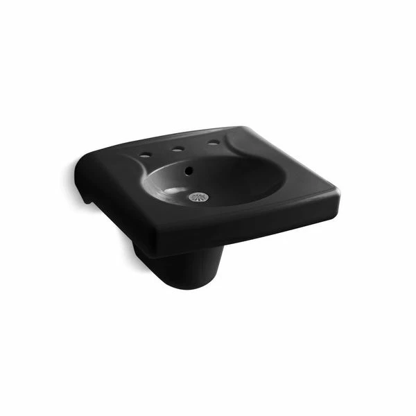 New ๐ Kohler Brenham Commercial Bathroom Sink With Widespread Faucet Holes And Shroud White (K-1999-8-0) โค๏ธ - Image 2