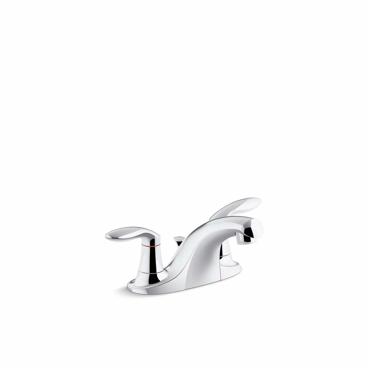 Hot Sale β€οΈ Kohler Coralais Two-Handle Centerset Bathroom Sink Faucet With Metal Pop-Up Drain And Lift Rod Polished Chrome π