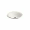 Brand new 👍 Kohler Derring® Carillon® Round Wading Pool® Vessel Bathroom Sink Translucent White (K-17890-RL-K8) Multi-color ✨