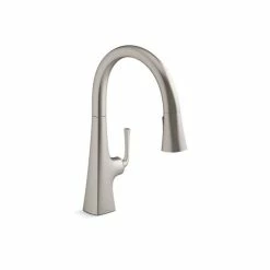 Wholesale ✔️ Kohler Graze Pull-Down Kitchen Faucet Chrome/clear 😀