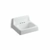 Buy 🌟 Kohler Hudson 20" X 18" Wall-Mount Bathroom Sink With 4" Centerset Faucet Holes And Lugs For Chair Carrier White (K-2867-0) 🎁 -Kohler Sales Store Hudson White 4 inch Centerset Faucet Holes Lugs Bathroom Sink eb7ceb06 94a2 4656 a875 1c4a8b73b417