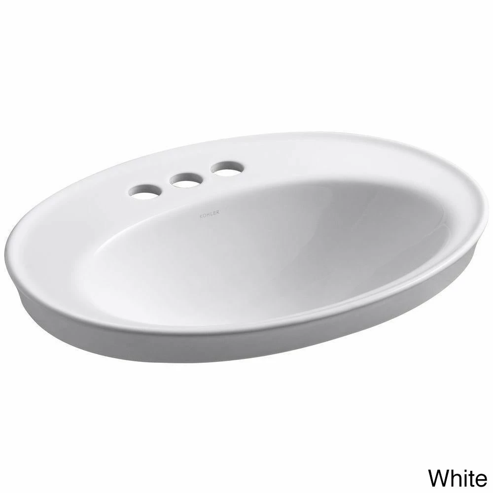 Top 10 ❤️ Kohler Serif® Drop-In Bathroom Sink With 4" Centerset Faucet Holes White (K-2075-4-0) 🔥 - Image 2