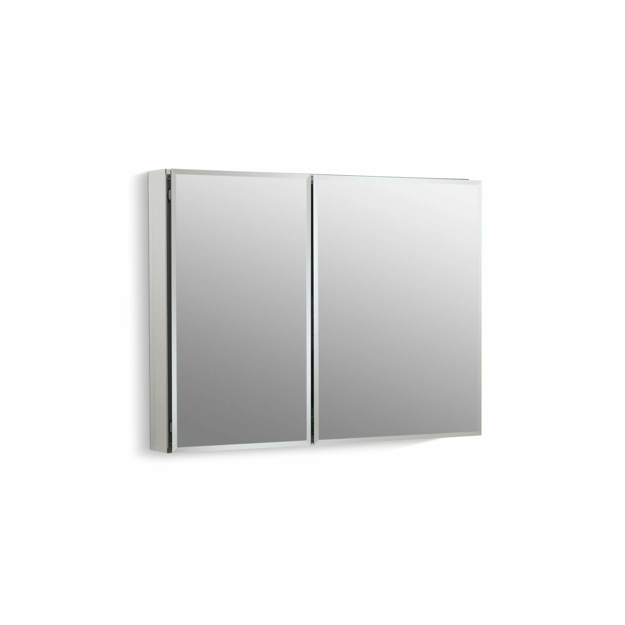 Flash Sale โค๏ธ Kohler 35" W X 26" H Aluminum Two-Door Medicine Cabinet With Mirrored Doors, Beveled Edges (K-CB-CLC3526FS) ๐