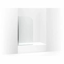 Cheap ❤️ Kohler Aerie? 32" Curved Bath Screen Bright Polished Silver (K-707205-L-SHP) ✔️