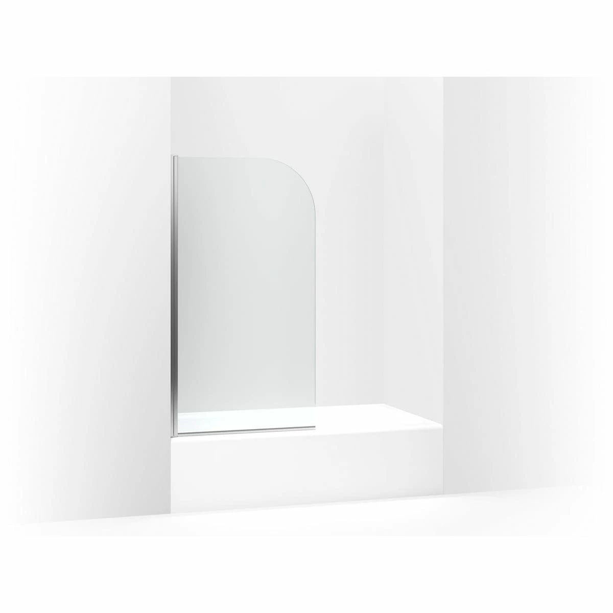 Cheap โค๏ธ Kohler Aerie? 32" Curved Bath Screen Bright Polished Silver (K-707205-L-SHP) โ๏ธ