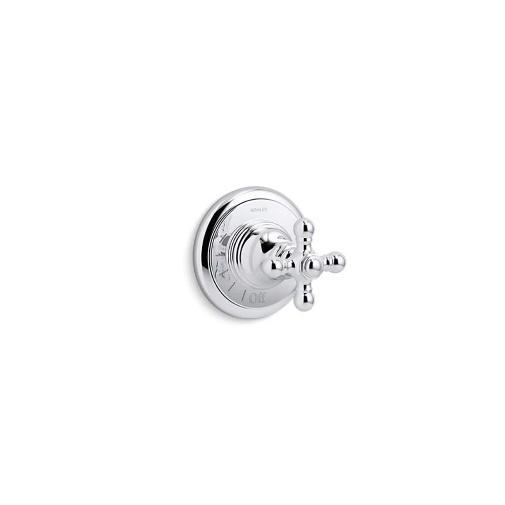 Wholesale 😉 Kohler Artifacts Volume Control Valve Trim With Cross Handle Polished Chrome ✔️