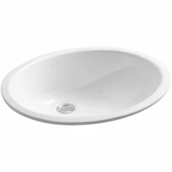 Best deal 🌟 Kohler Caxton® Oval 17" X 14" Undermount Bathroom Sink With Overflow White (K-2210-0) ❤️