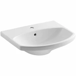 Coupon 🛒 Kohler Cimarron® Bathroom Sink With 4" Centerset Faucet Holes White (K-2363-4-0) 👏