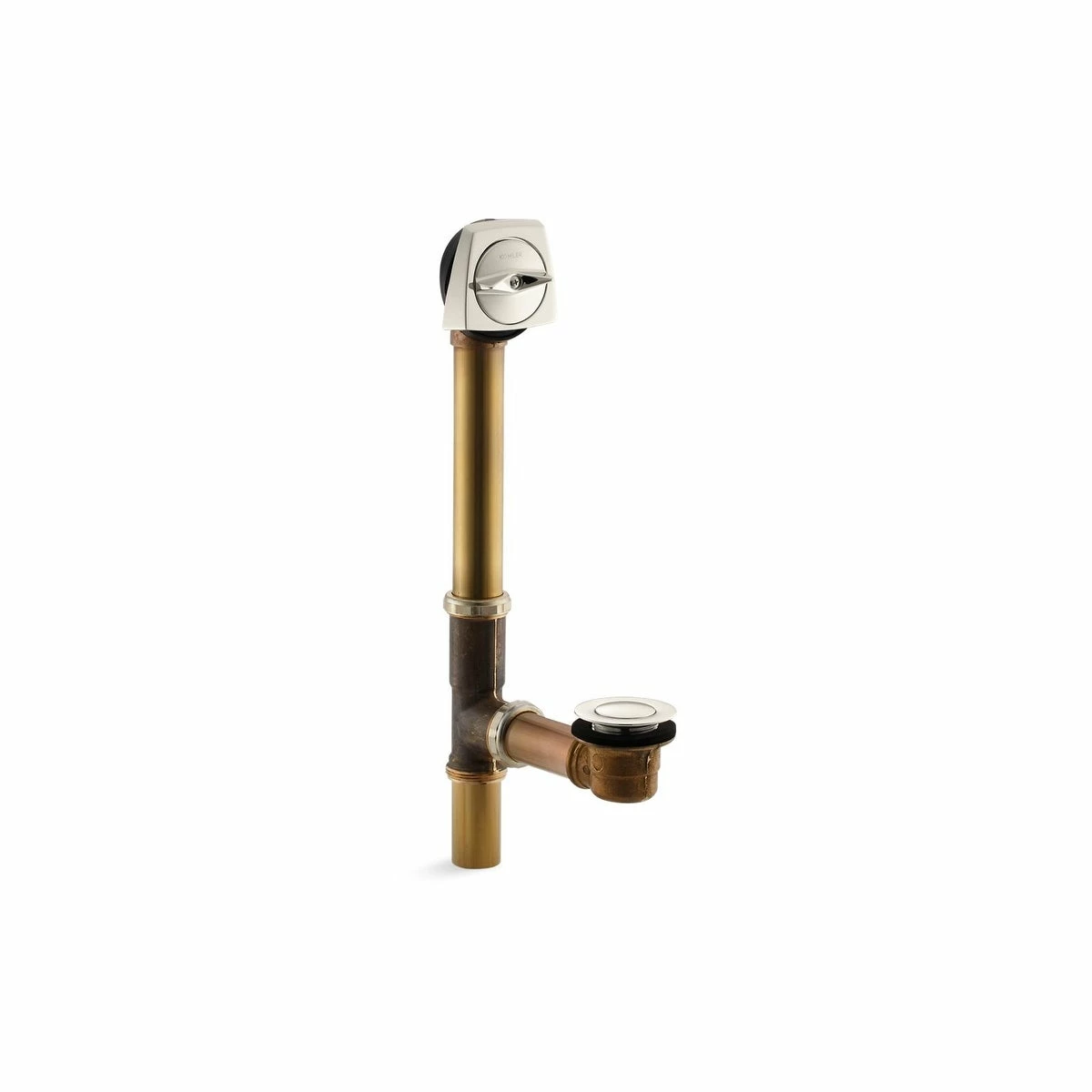 Brand new 😉 Kohler Clearflo 1.5" Pop-Up Drain W/Floor Installations For 14"-16" Deep Baths Vibrant Polished Nickel 🧨