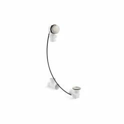 Cheap 😉 Kohler Clearflo Cable Bath Drain, Less Pvc Tubing Vibrant Brushed Nickel 💯