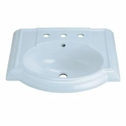 Discount 💯 Kohler Devonshire® Bathroom Sink With 8" Widespread Faucet Holes White (K-2287-8-0) 🎉