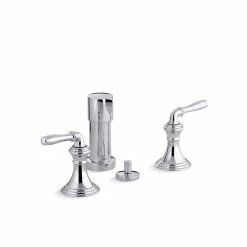 Wholesale 🔥 Kohler Devonshire Vertical Spray Bidet Faucet With Lever Handles Polished Chrome 🌟