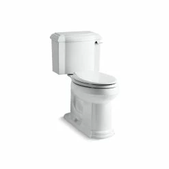 Wholesale 👍 Kohler Devonshire Comfort Height Two-Piece Elongated 1.0 Gpf Toilet With Right-Hand Trip Lever White 😍