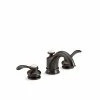 Hot Sale ❤️ Kohler Fairfax Widespread Bathroom Sink Faucet With Lever Handles Oil-Rubbed Bronze (K-12265-4-2BZ) 🧨