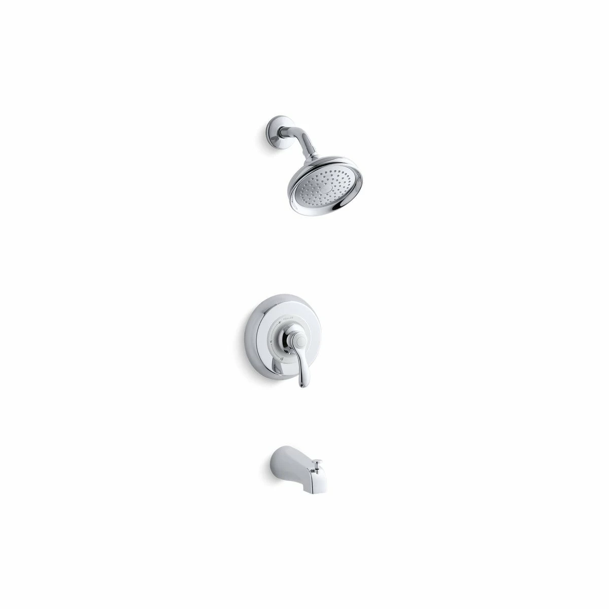Best deal 💯 Kohler Fairfax® Rite-Temp® Bath And Shower Trim Set With Npt Spout, Valve Not Included (K-TS12007-4-CP) 🤩