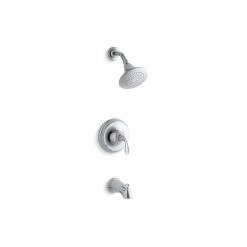 Top 10 🤩 Kohler Forté Sculpted Rite-Temp Bath And Shower Valve Trim With Slip-Fit Spout And 2.5 GPM Showerhead Polished Chrome ⌛