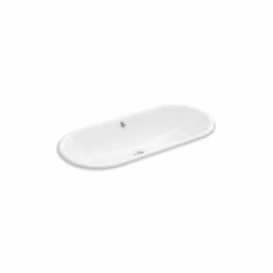 Flash Sale 💯 Kohler Iron Plains® Capsule Drop-In/Undermount Bathroom Sink White (K-20213-0) 😍