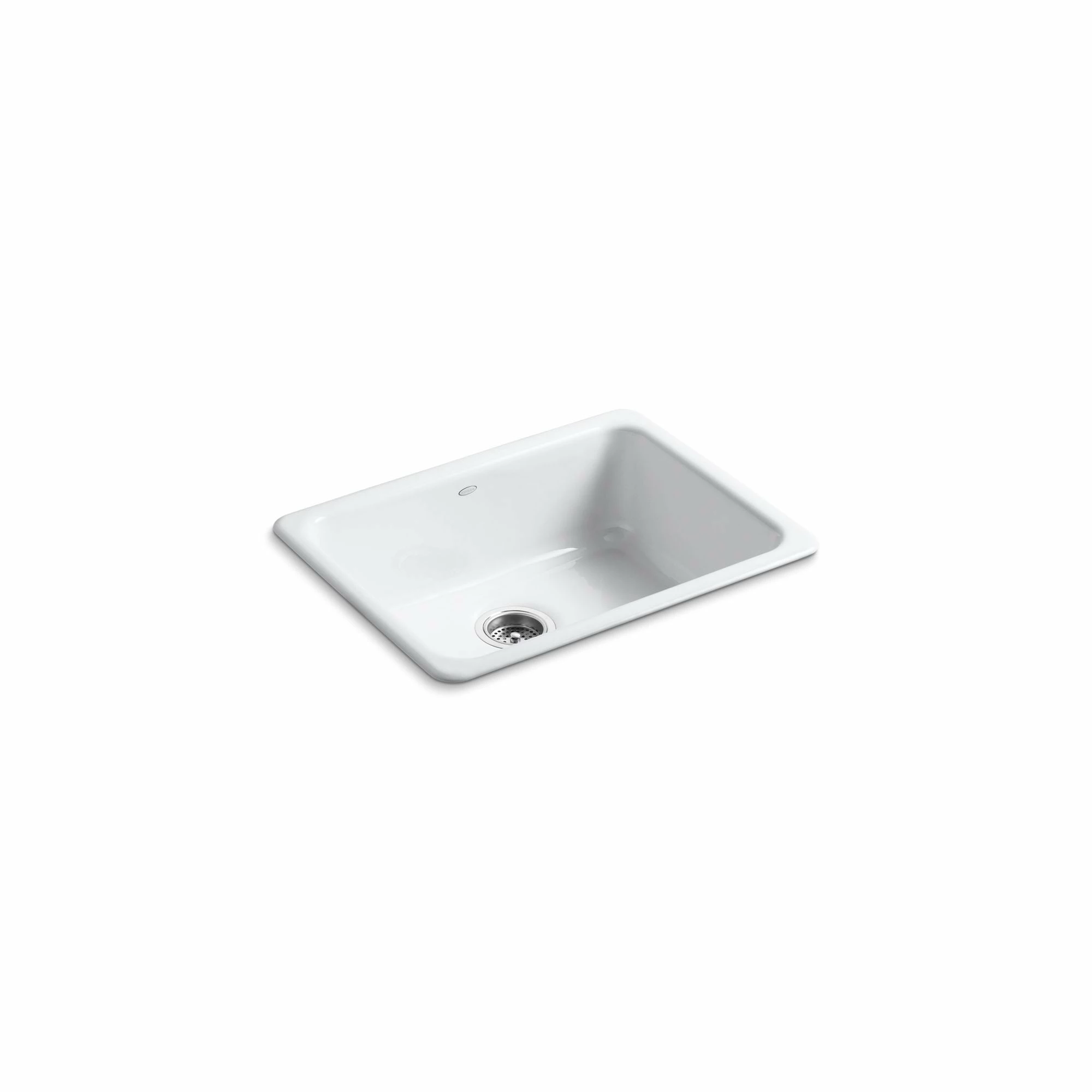 Discount 🔔 Kohler Iron/Tones® 24-1/4" X 18-3/4" X 8-1/4" Top-Mount/Undermount Single-Bowl Kitchen Sink White (K-6585-0) ⌛