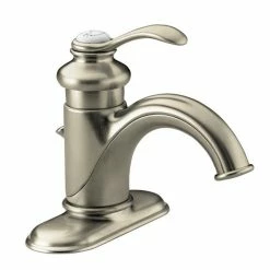 Deals 👍 Kohler Fairfax Centerset Bathroom Sink Faucet With Single Lever Handle Brushed Nickel 🔥