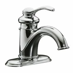 Best Sale 😉 Kohler Fairfax Centerset Bathroom Sink Faucet With Single Lever Handle Polished Chrome (K-12181-CP) ✨