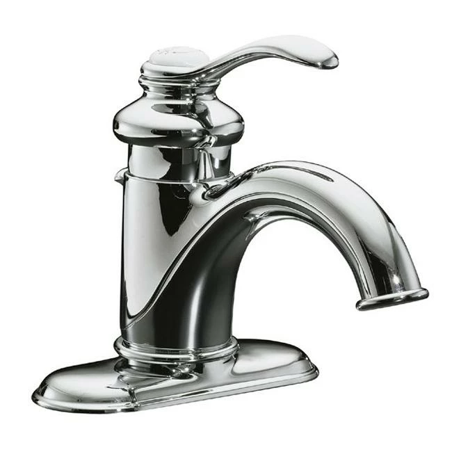 Best Sale 😉 Kohler Fairfax Centerset Bathroom Sink Faucet With Single Lever Handle Polished Chrome (K-12181-CP) ✨