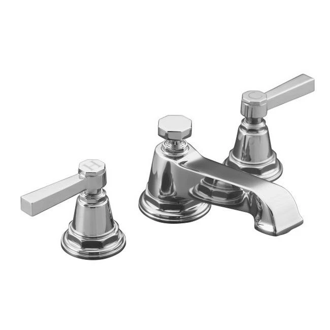 Coupon ๐ Kohler Pinstripe Lever Handles Pure Widespread Bathroom Sink Faucet ๐
