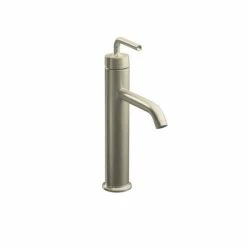 Best deal ⌛ Kohler Vibrant Brushed Nickel Purist Tall Single-Control Lavatory Faucet With Straight Lever Handle 🛒