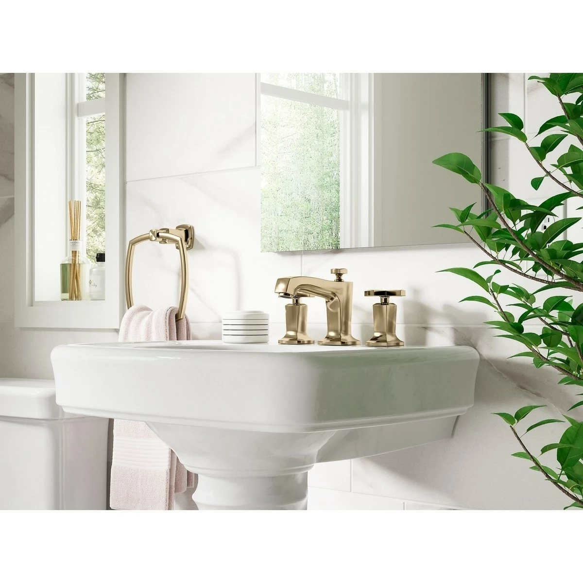 Budget โ๏ธ Kohler Margaux Widespread Lavatory Faucet With Cross Handles ๐ - Image 2