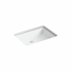 Coupon 🛒 Kohler Ladena 23-1/4" X 16-1/4" X 8-1/8" Undermount Bathroom Sink Ice Grey White 😀