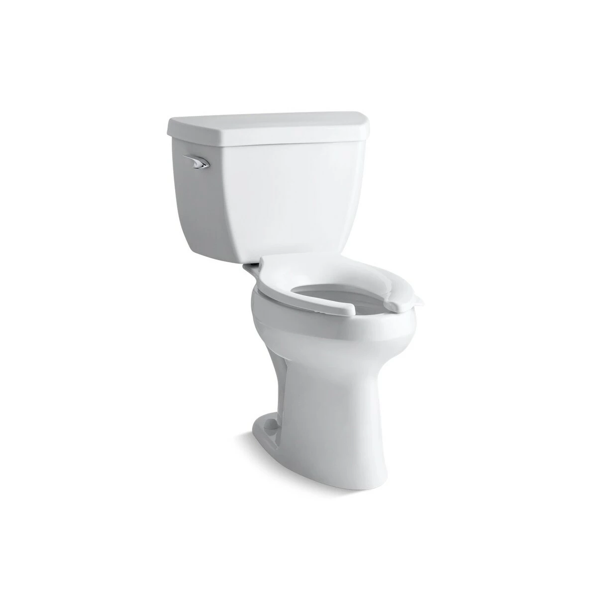Promo โจ Kohler K-3493 Highline Classic Comfort Height Two-Piece Elongated 1.6 GPF Toilet With Pressure Lite Flush Technology, Less Seat Black ๐