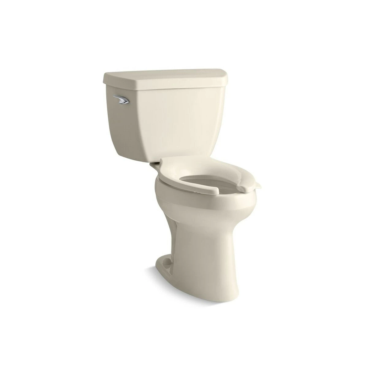 Promo โจ Kohler K-3493 Highline Classic Comfort Height Two-Piece Elongated 1.6 GPF Toilet With Pressure Lite Flush Technology, Less Seat Black ๐ - Image 2