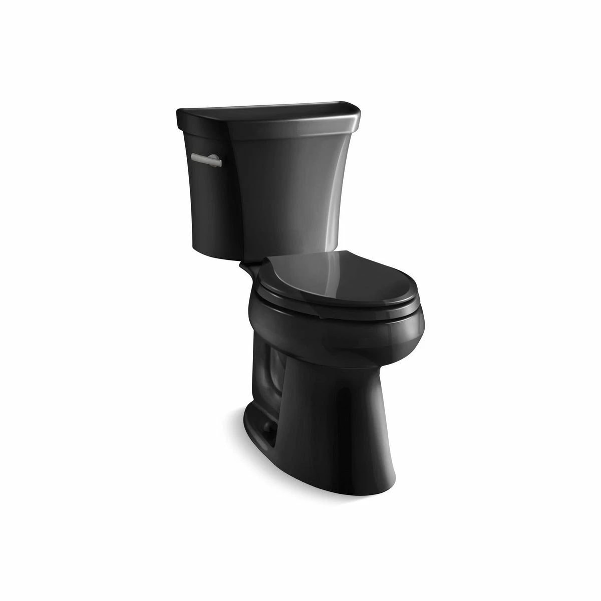 Cheapest ⌛ Kohler K-3999 Highline Comfort Height Two-Piece Elongated 1.28 GPF Toilet With Class Five Flush Technology, Less Seat Black ⌛ 4 Cheapest ⌛ Kohler K-3999 Highline Comfort Height Two-Piece Elongated 1.28 GPF Toilet With Class Five Flush Technology, Less Seat Black ⌛ - Image 2