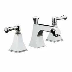 Flash Sale ✔️ Kohler K-454-4S-CP Polished Chrome Memoirs Widespread Lavatory Faucet With Stately Design 🤩