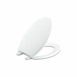 Flash Sale 🌟 Kohler Lustra Quick-Release Elongated Toilet Seat Biscuit Timberline 💯