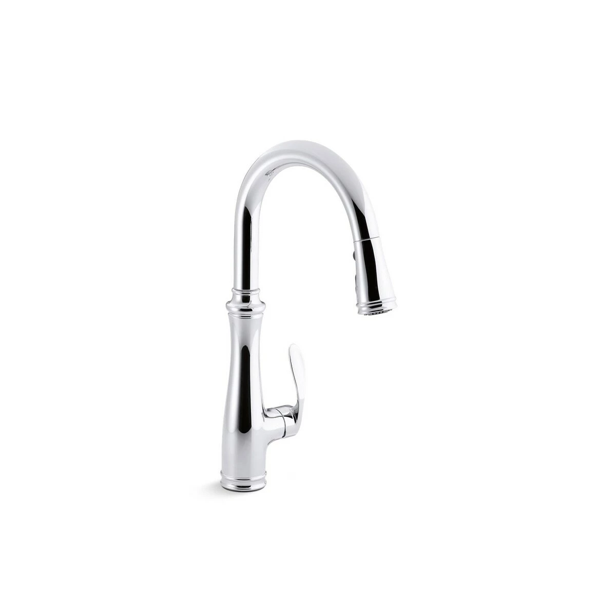 Deals ⭐ Kohler Bellera Kitchen Faucet With Pull-Down 16-3/4" Spout, Docknetik Magnetic Docking System, Vibrant Stainless (K-560-VS) Brown ✔️ - Image 2