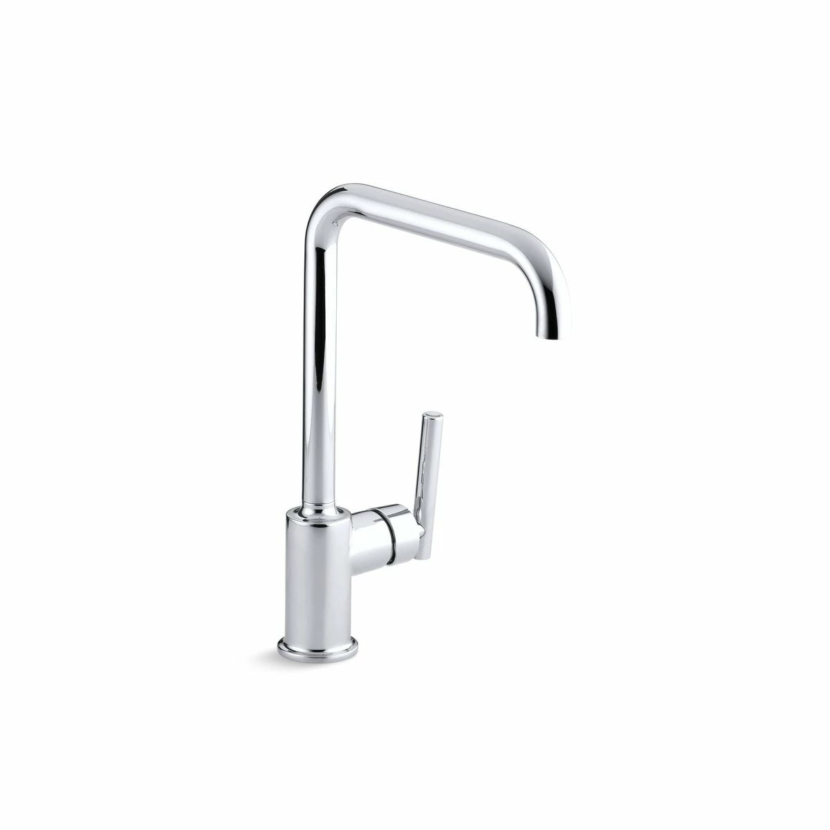Hot Sale โญ Kohler Purist Single-Hole Kitchen Sink Faucet With 8" Spout Polished Chrome Matte Black ๐คฉ