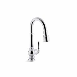Best reviews of ⭐ Kohler Artifacts Pullout Spray Single Hole Kitchen Faucet K-99261-VS Vibrant Stainless Oil Rubbed Bronze ❤️
