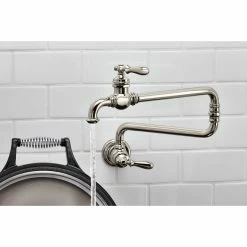 Top 10 ✨ Kohler Artifacts Single-Hole Wall-Mount Pot Filler Kitchen Sink Faucet With 22" Extended Spout Polished Nickel 😉