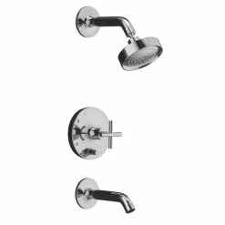 Coupon 🤩 Kohler Polished Chrome Purist Rite-Temp Pressure-Balancing Bath And Shower Faucet Trim 😍