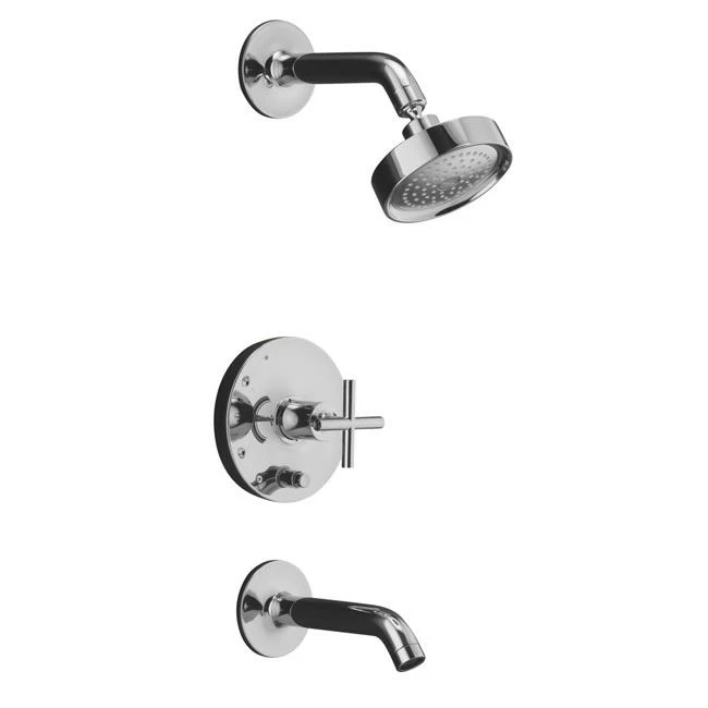 Coupon 🤩 Kohler Polished Chrome Purist Rite-Temp Pressure-Balancing Bath And Shower Faucet Trim 😍