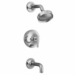 Budget 😉 Kohler K-T14421-4-CP Polished Chrome Purist Rite-Temp Pressure-Balancing Bath And Shower Faucet Trim 🤩