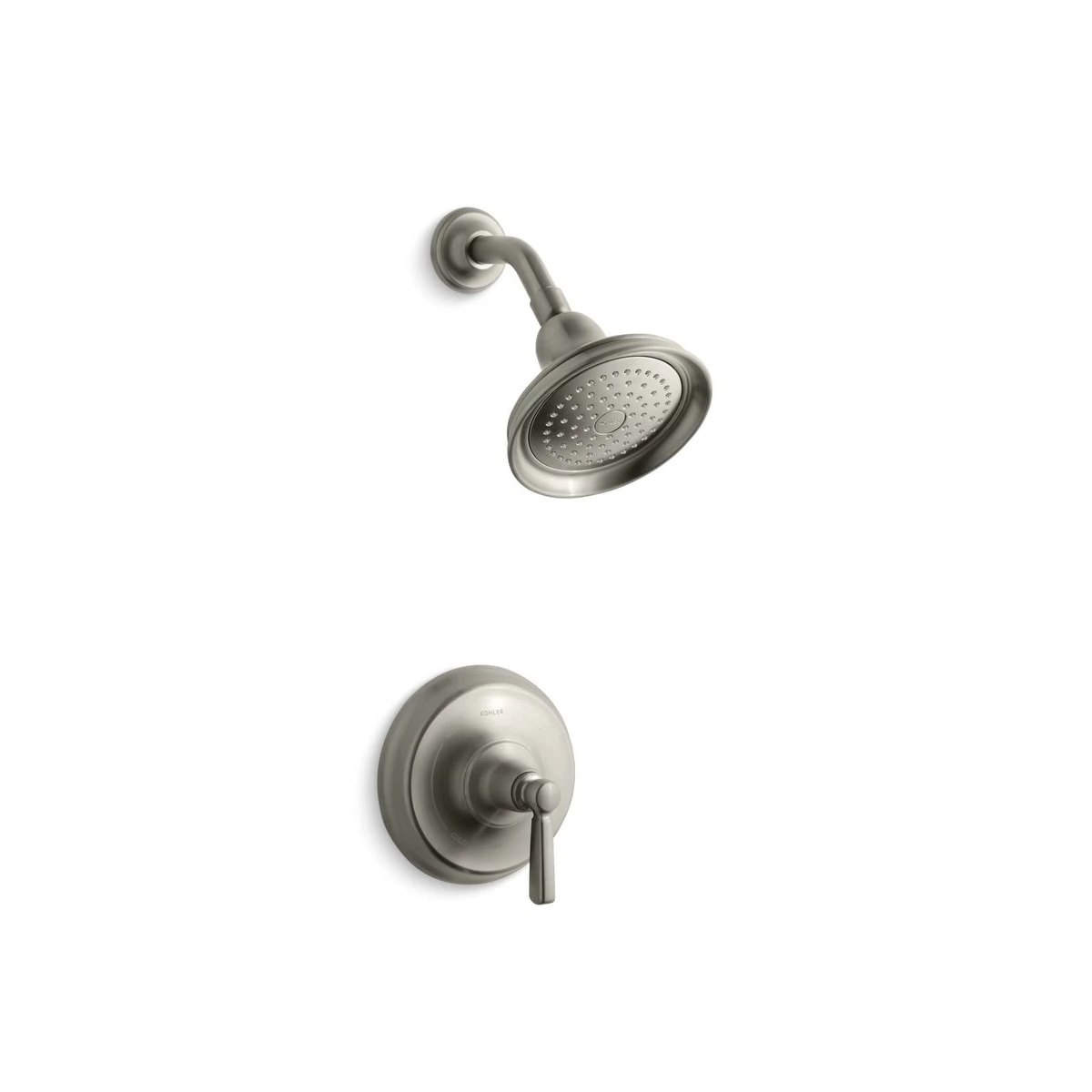 Buy ๐ Kohler 4 Bancroft Rite-Temp Shower Valve Trim With Metal Lever Handle And 2.5 Gpm Showerhead Brushed Nickel ๐ - Image 5