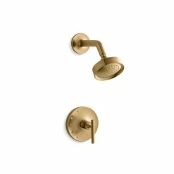 Brand new ⌛ Kohler 4 Purist Rite-Temp Shower Valve Trim With Lever Handle And 2.5 Gpm Showerhead Brushed Bronze 🧨
