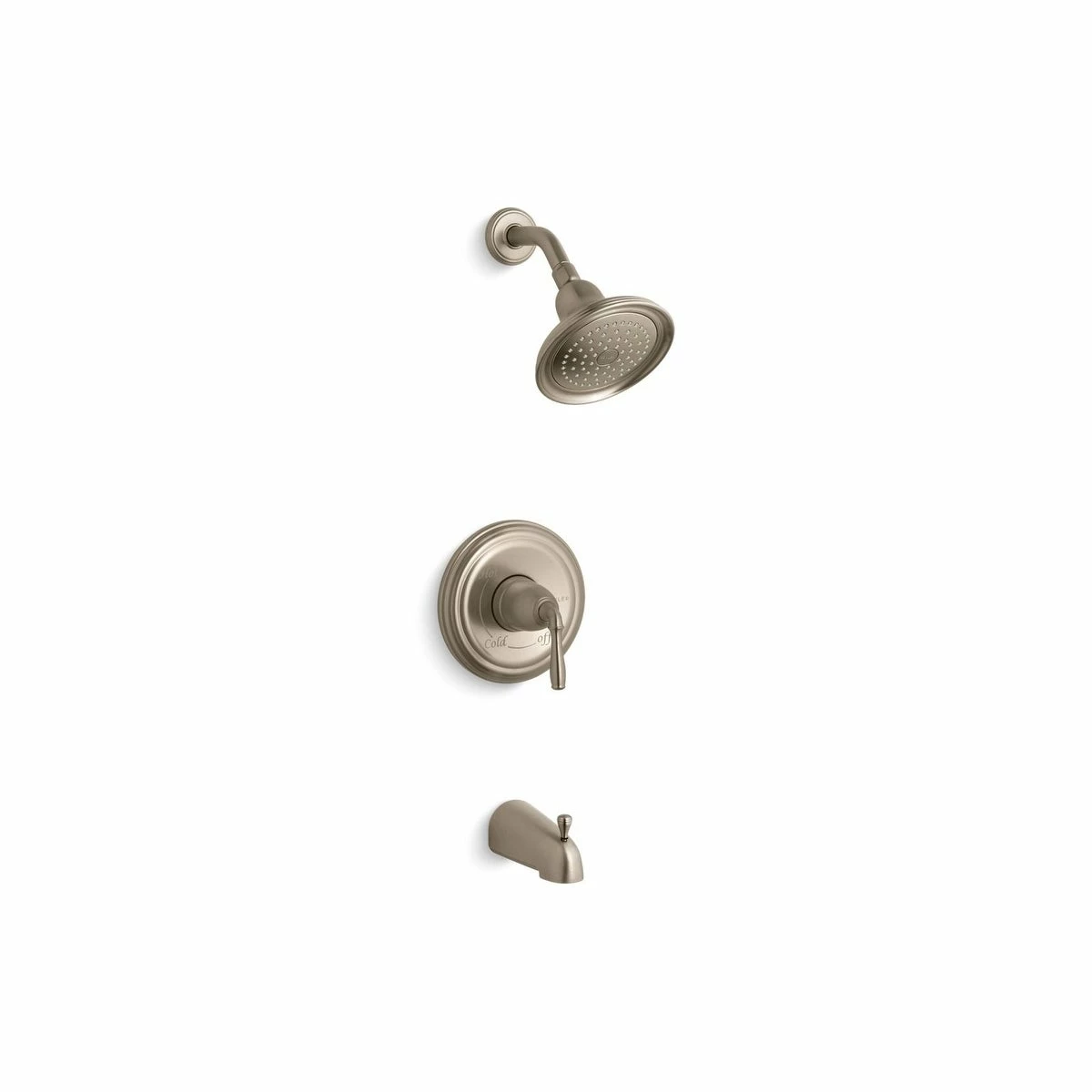 Buy 😍 Kohler Devonshire Rite-Temp Bath And Shower Valve Trim With Lever Handle, Slip-Fit Spout And 2.5 Gpm Showerhead Polished Brass 👏 - Image 6