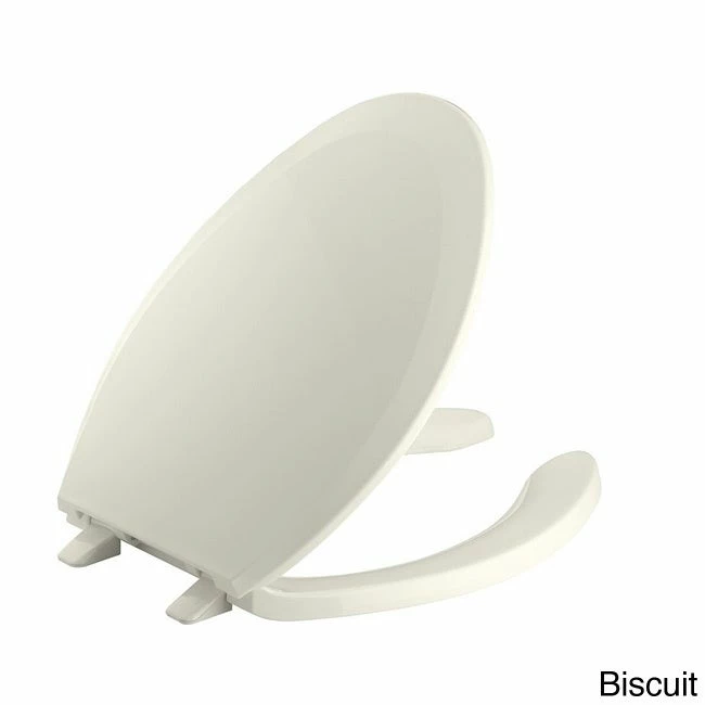 Best Sale π Kohler Lustra Plastic Elongated Toilet Seat K-4650-0 White β - Image 3