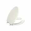 Best Sale 🎁 Kohler Lustra Plastic Elongated Toilet Seat K-4650-0 White ⭐