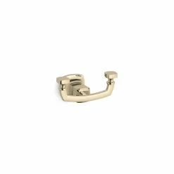 Buy 🎁 Kohler Margaux Double Robe Hook Vibrant French Gold - Vibrant French Gold 💯