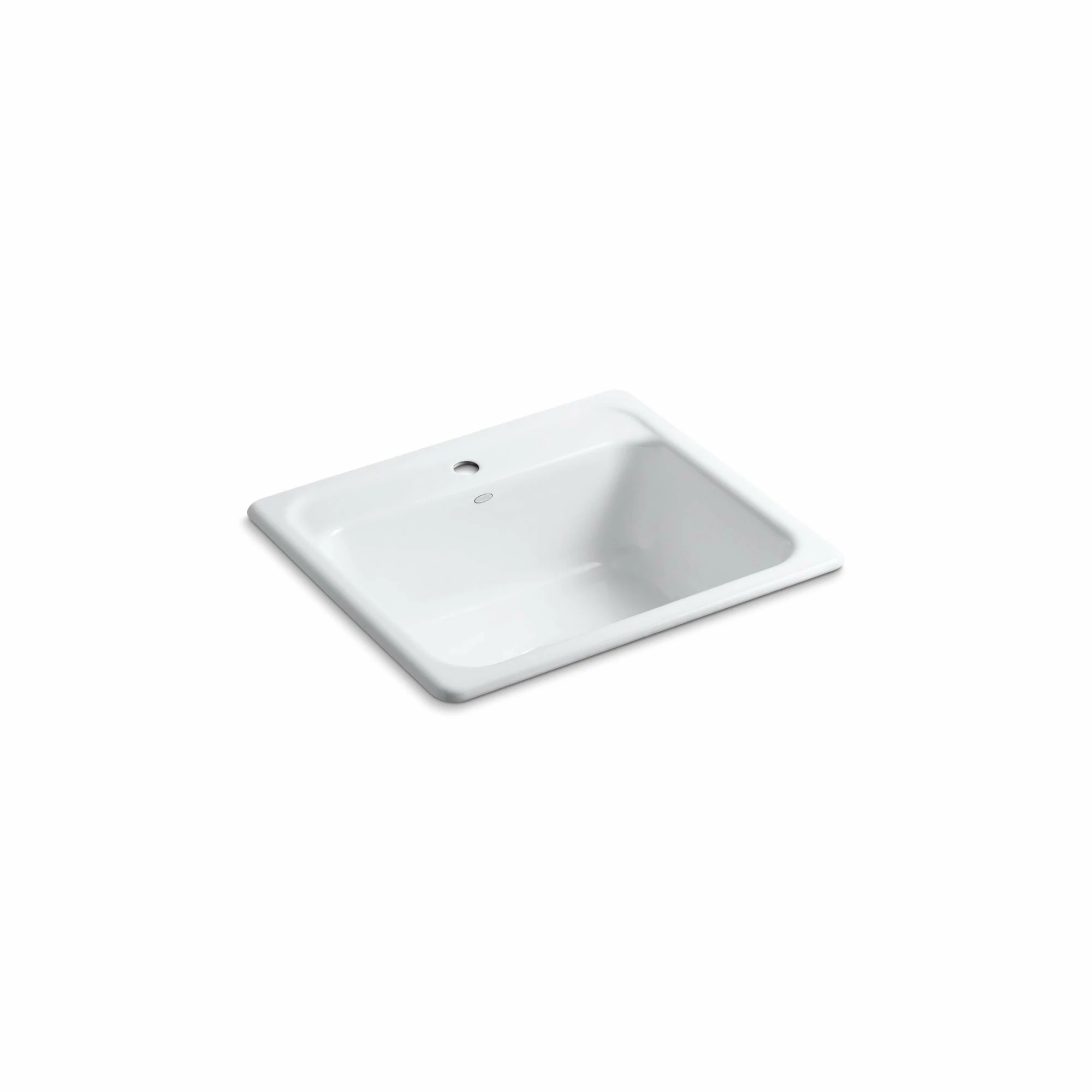 New โ Kohler Mayfield? 25" X 22" X 8-3/4" Top-Mount Single-Bowl Kitchen Sink With Single Faucet Hole White ๐