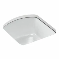 Best Pirce 💯 Kohler Napa™ 18-3/4" X 18-11/16" X 9-5/8" Undermount Bar Sink With No Faucet Holes White (K-5848-0) 🔥